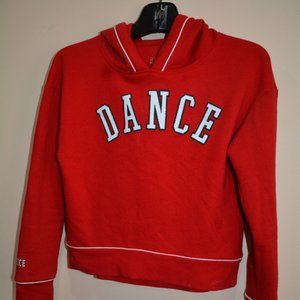 Justice Active Girl's DANCE Red Hooded Sweatshirt-Size 12